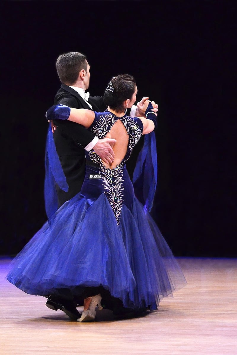Dancers performing tango
